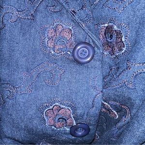 Brand-new Levi, jean material three-quarter Length jacket size 14